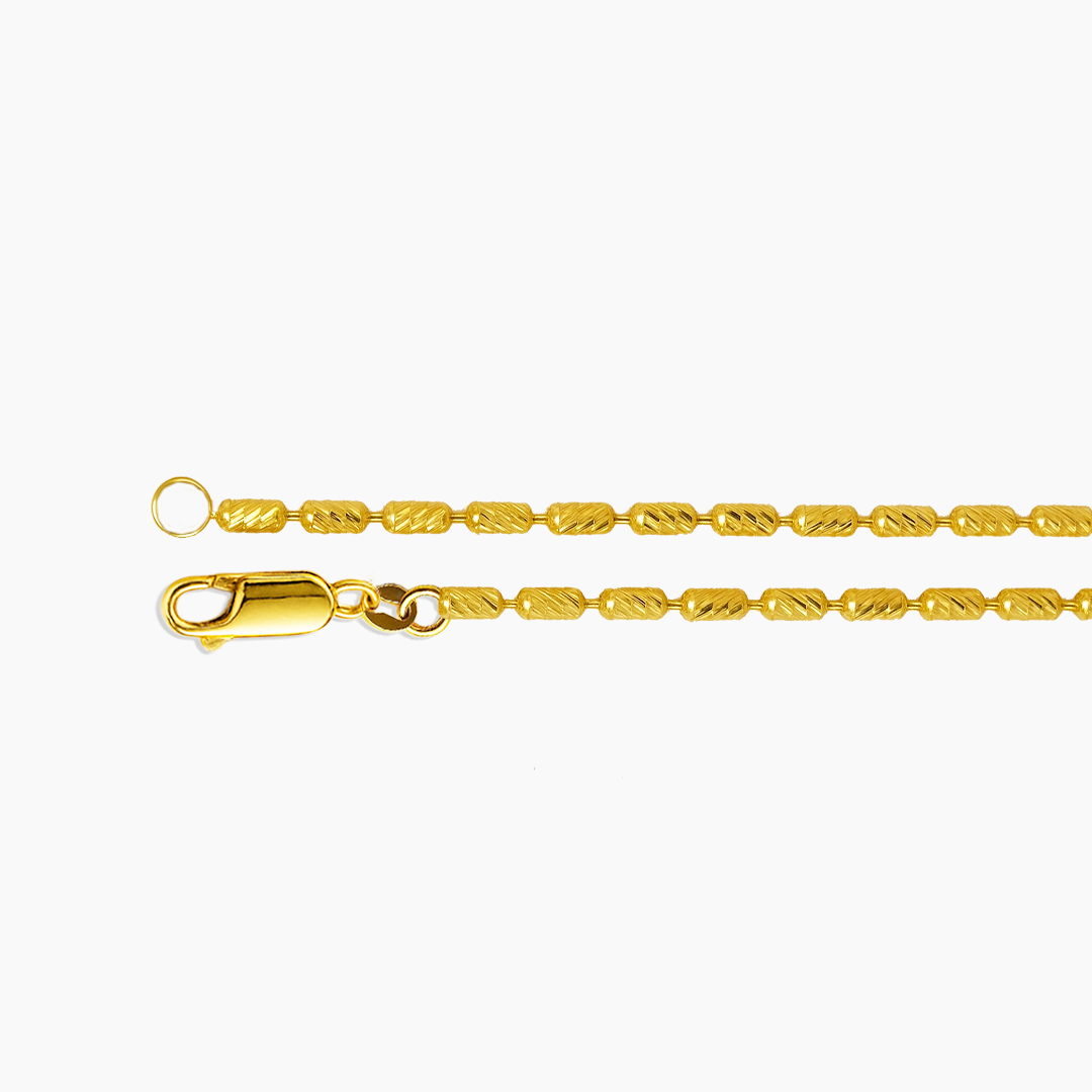 2.5mm Barrel Diamond Cut Chain
